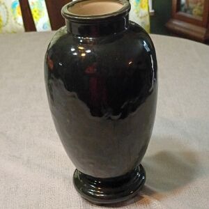 Elegant Black Ceramic Vase